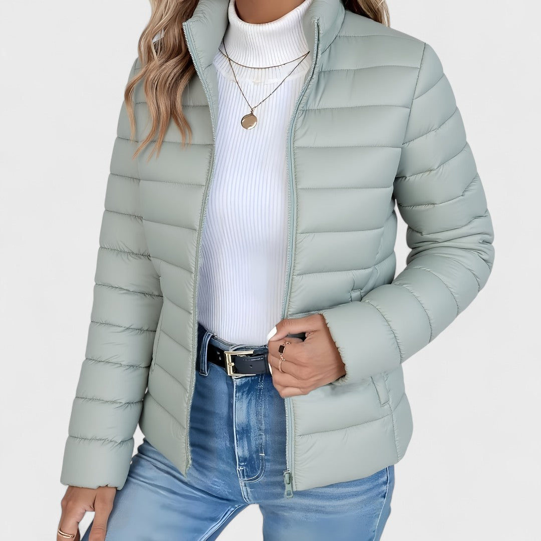 Bonnie | Lightweight Slim-Fit Quilted Puffer Jacket with Stand Collar