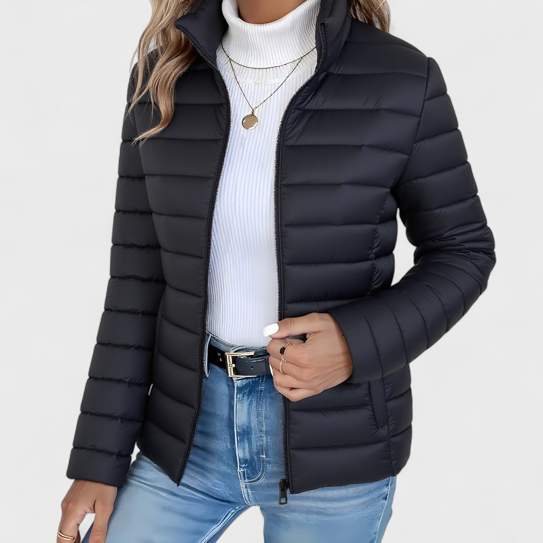 Bonnie | Lightweight Slim-Fit Quilted Puffer Jacket with Stand Collar