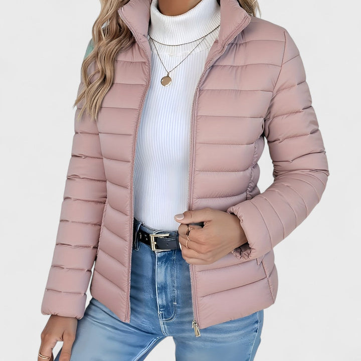 Bonnie | Lightweight Slim-Fit Quilted Puffer Jacket with Stand Collar