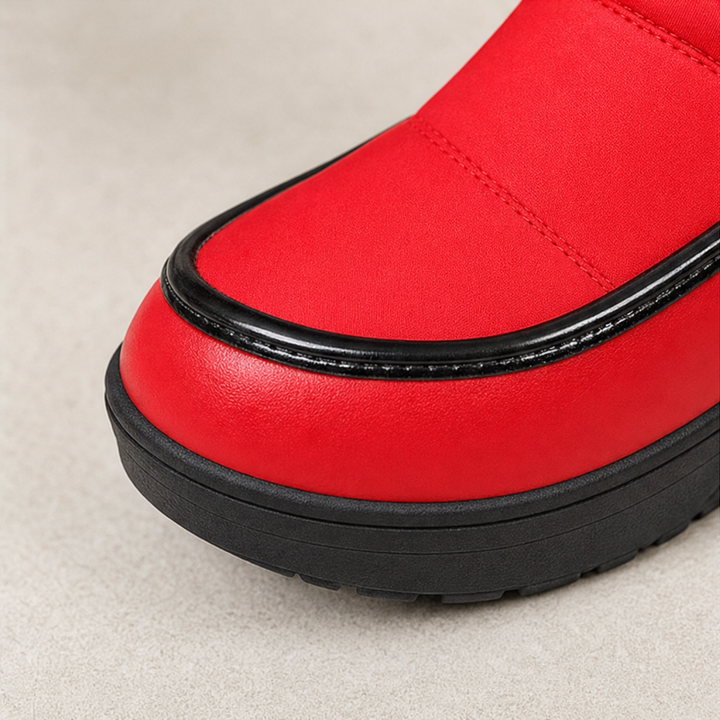 Emmy | Quilted Knee-High Winter Boots with Lug Sole