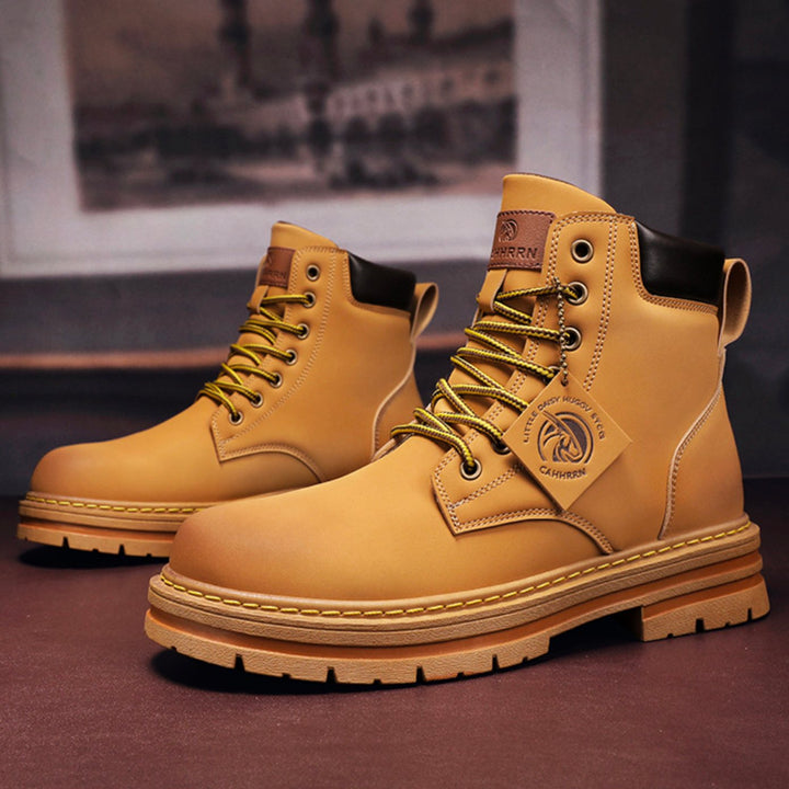 Duncan | Rugged Lace-Up Hiking-Style Ankle Boots
