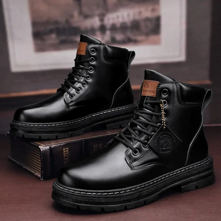 Duncan | Rugged Lace-Up Hiking-Style Ankle Boots