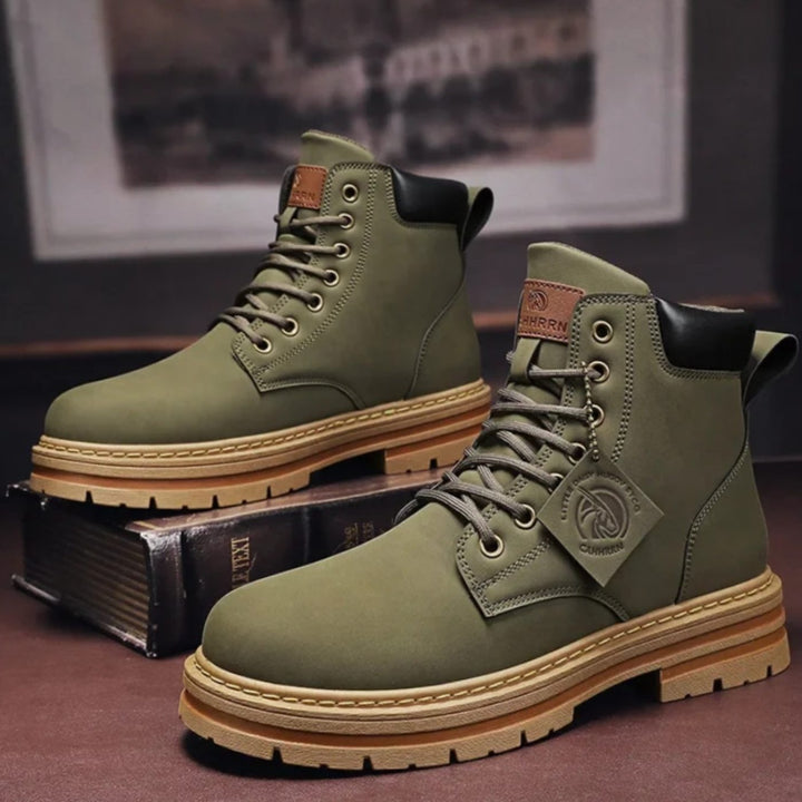 Duncan | Rugged Lace-Up Hiking-Style Ankle Boots