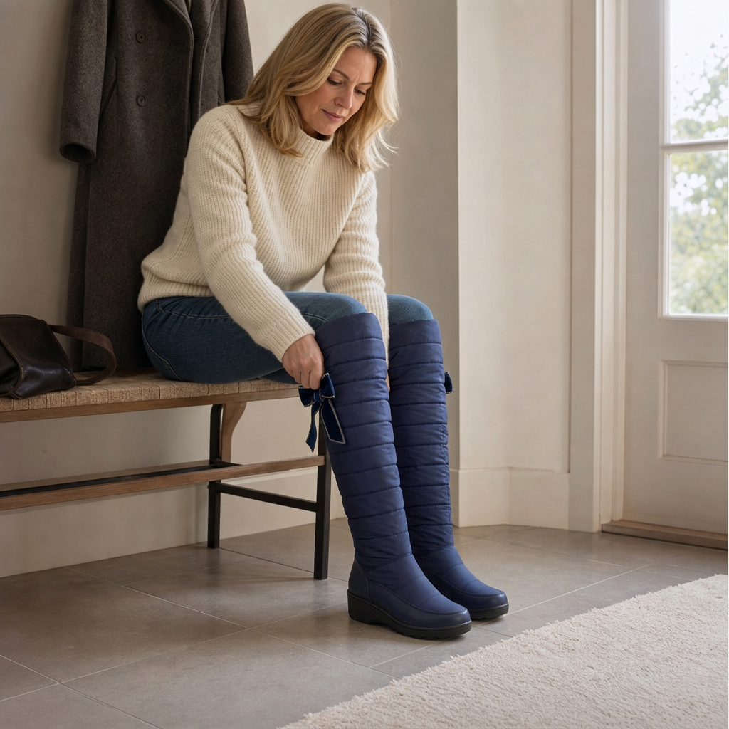 Georgie | Waterproof Quilted Over-the-Knee Winter Boots