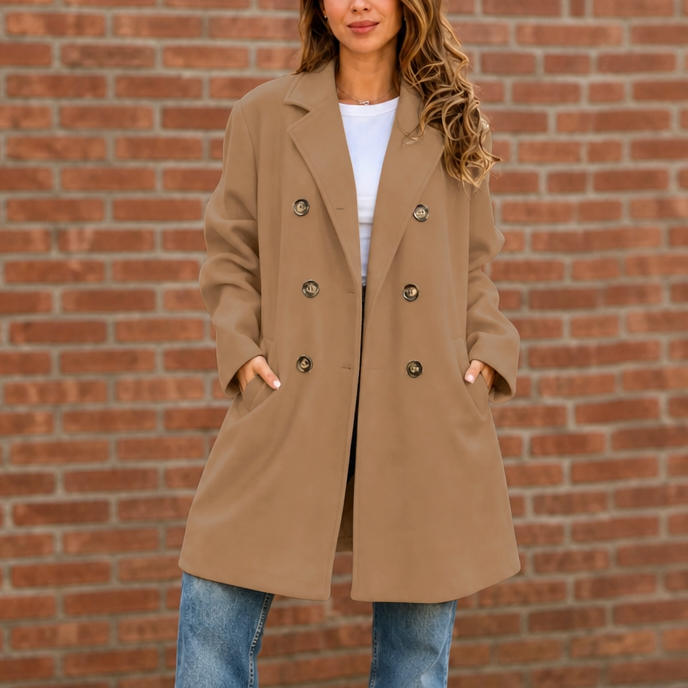 Juliet | Double-Breasted Longline Peacoat