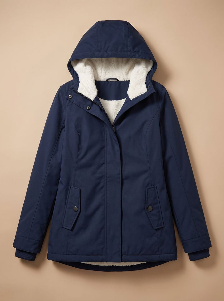 Paisley | Fleece-Lined Waterproof Hooded Zip-Up Jacket