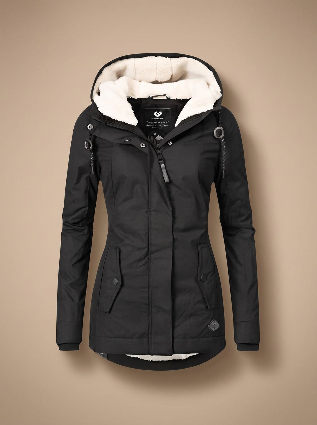 Paisley | Fleece-Lined Waterproof Hooded Zip-Up Jacket