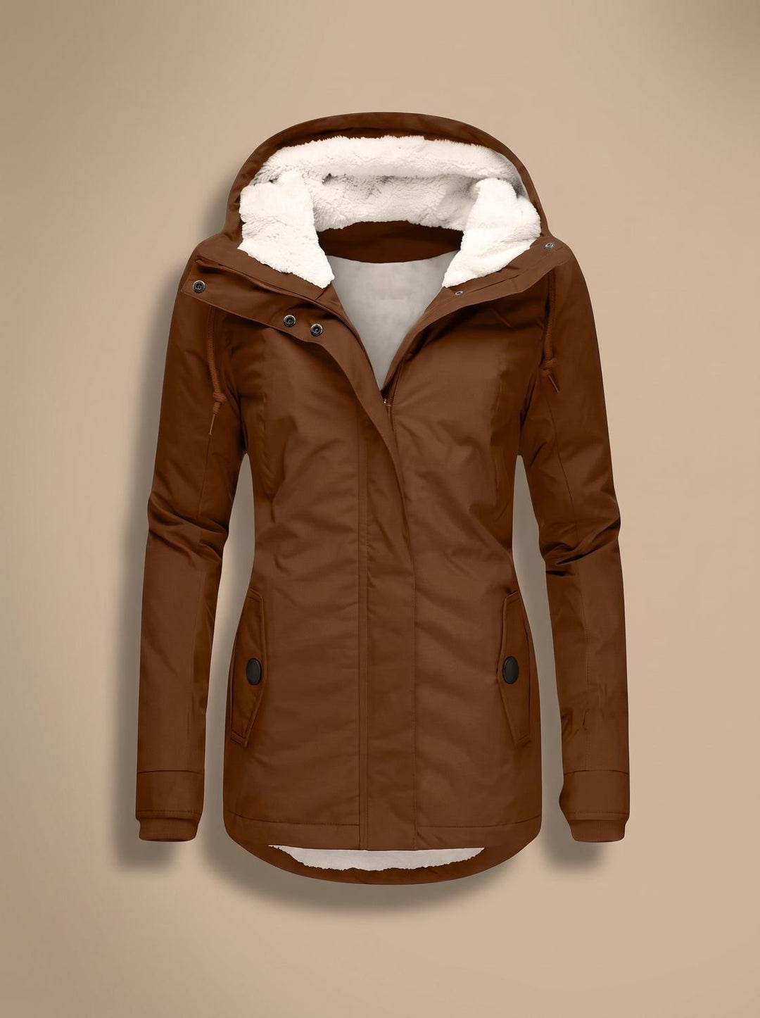 Paisley | Fleece-Lined Waterproof Hooded Zip-Up Jacket