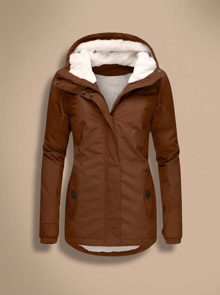 Paisley | Fleece-Lined Waterproof Hooded Zip-Up Jacket