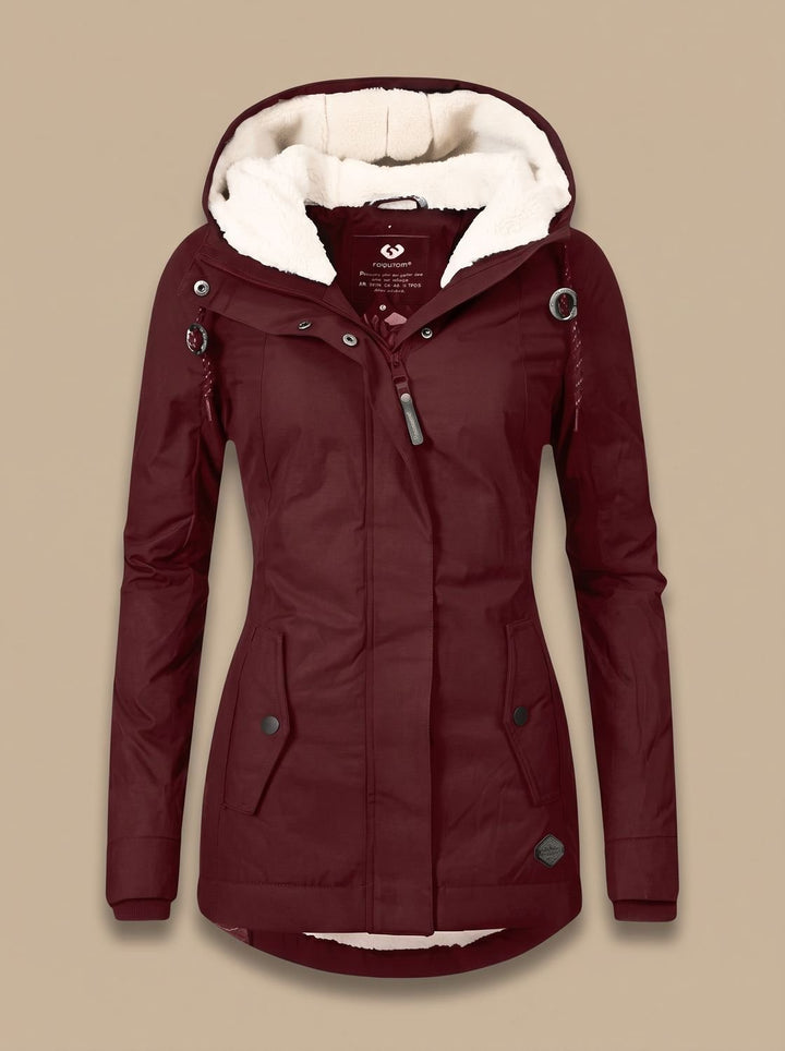 Paisley | Fleece-Lined Waterproof Hooded Zip-Up Jacket