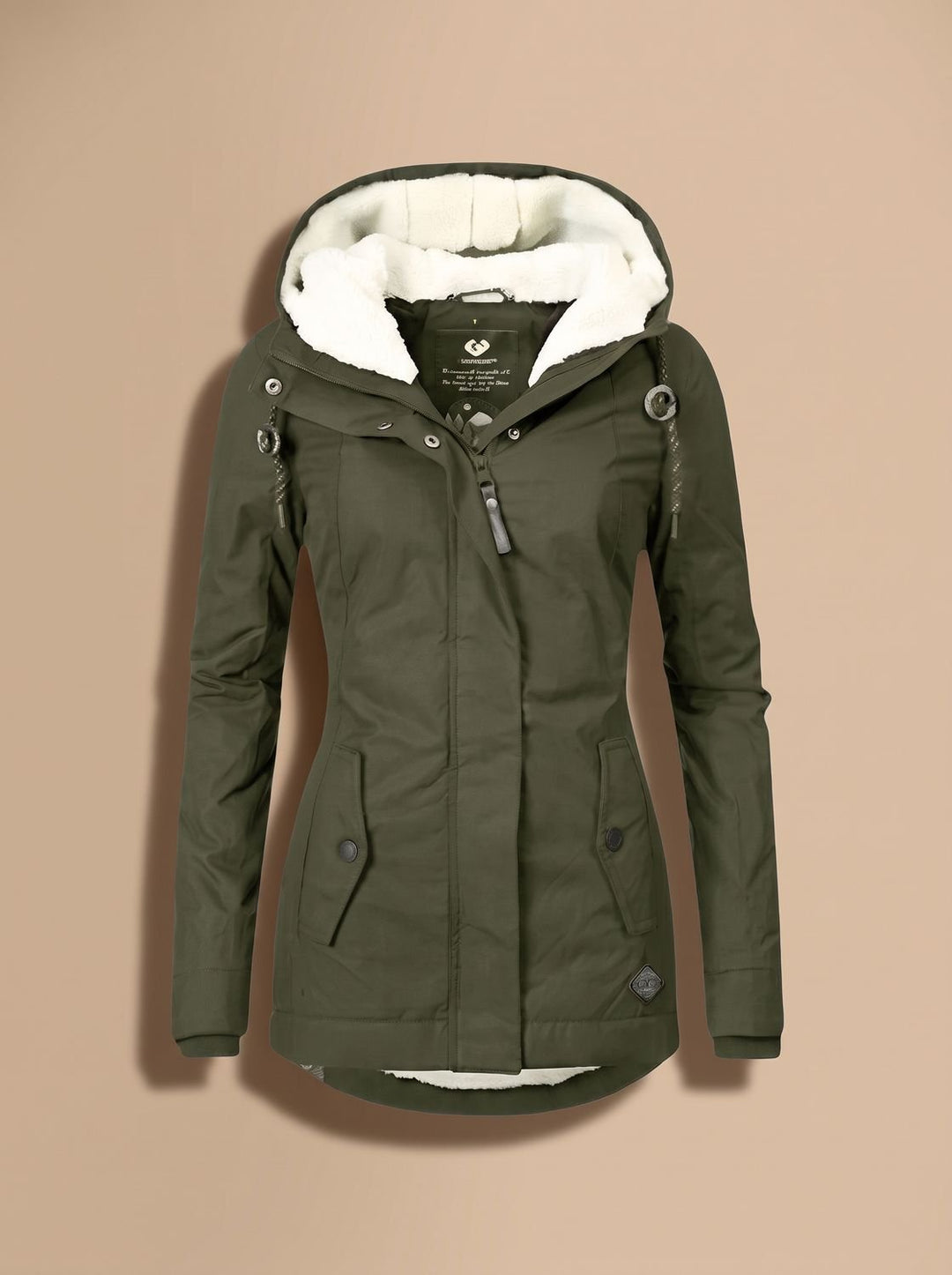 Paisley | Fleece-Lined Waterproof Hooded Zip-Up Jacket