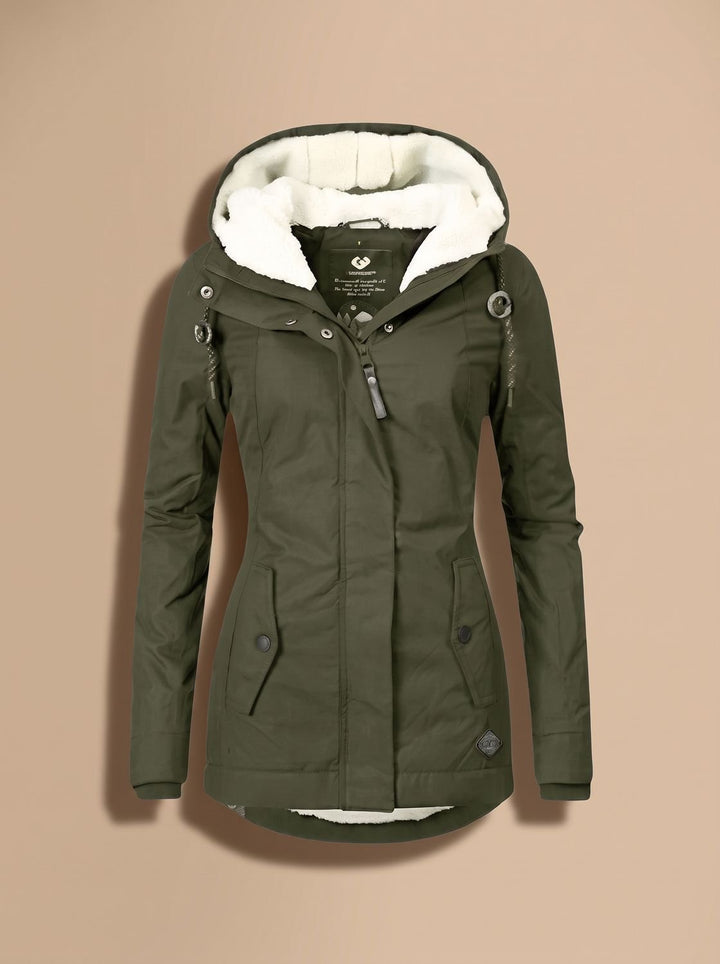 Paisley | Fleece-Lined Waterproof Hooded Zip-Up Jacket