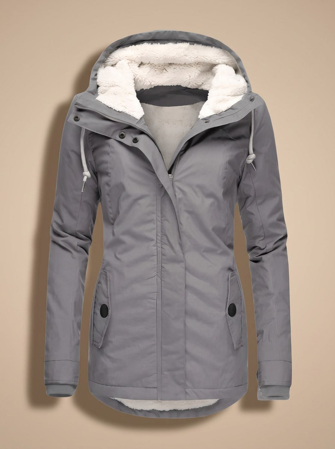 Paisley | Fleece-Lined Waterproof Hooded Zip-Up Jacket