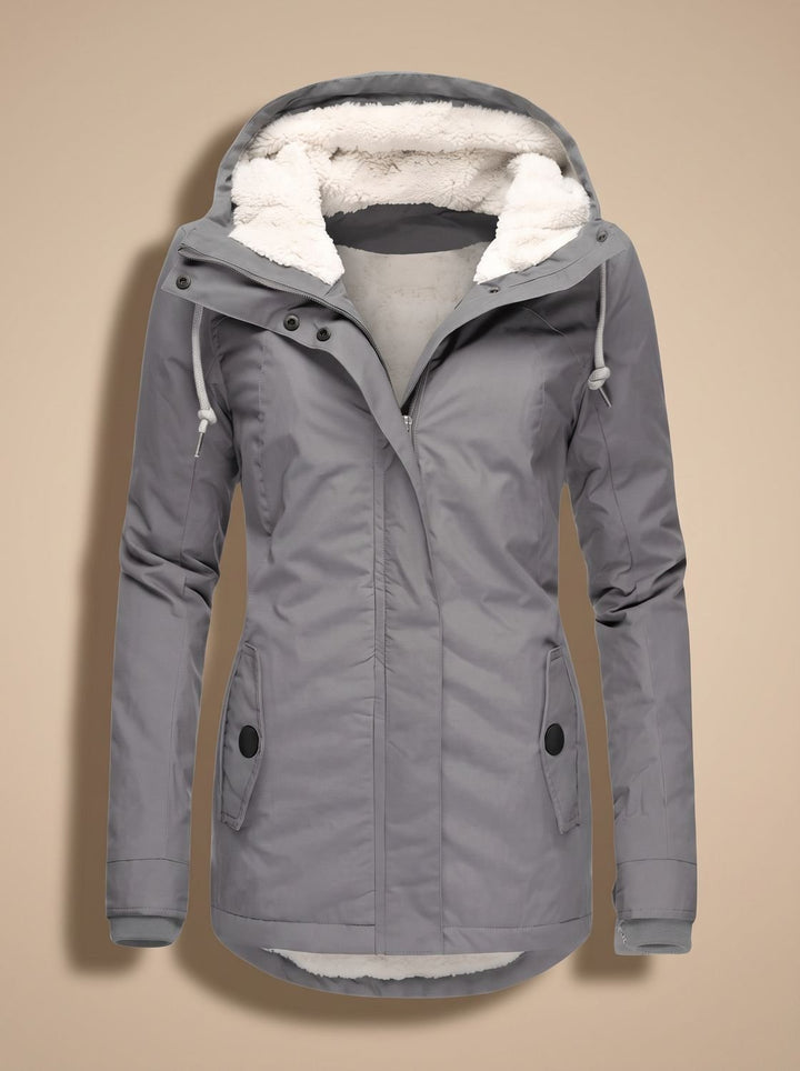 Paisley | Fleece-Lined Waterproof Hooded Zip-Up Jacket