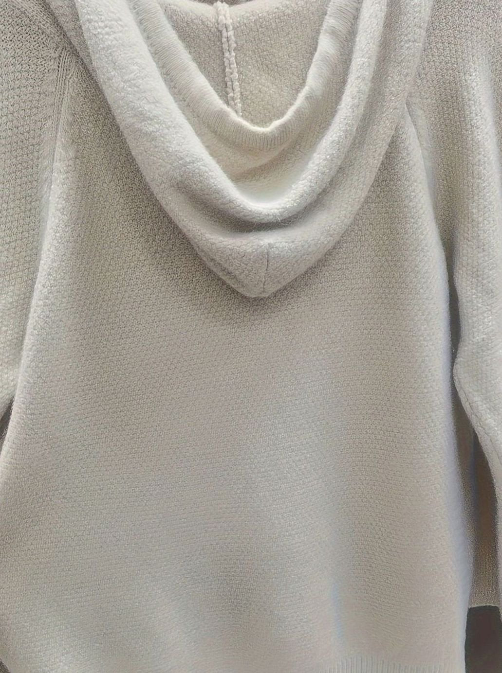 Violet | Hooded Full-Zip Relaxed Knit Cardigan