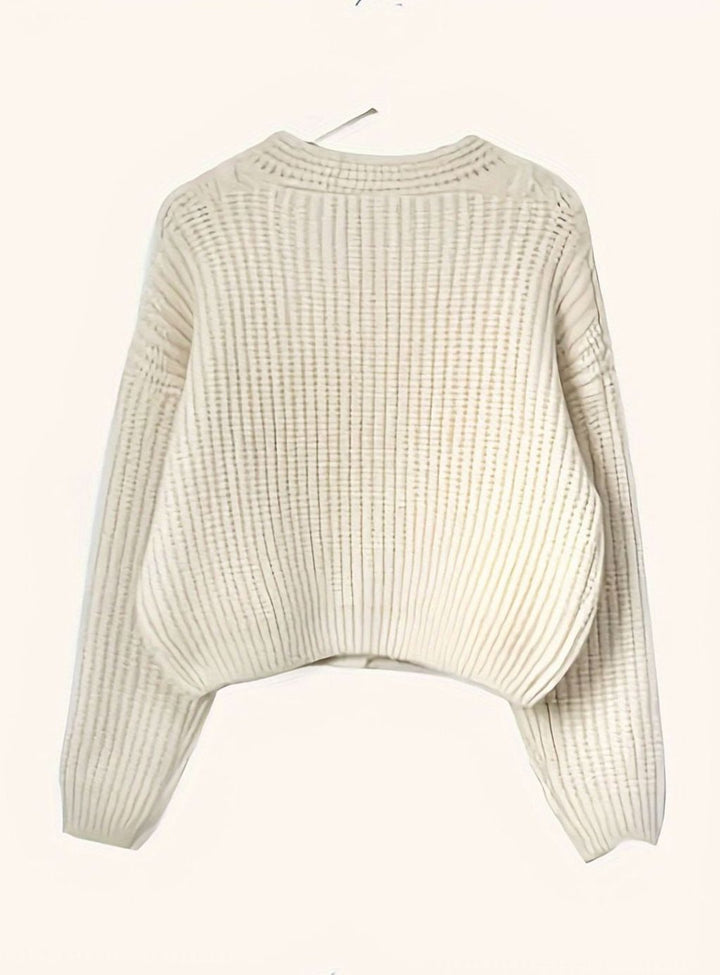 Ursula | Oversized Cable-Knit Button-Front Cardigan