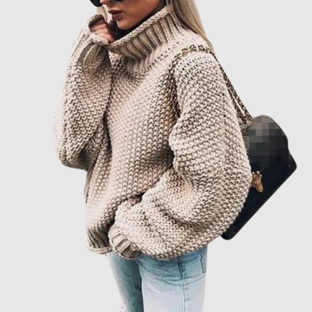 Georgina | Oversized Chunky Turtleneck Knit Sweater