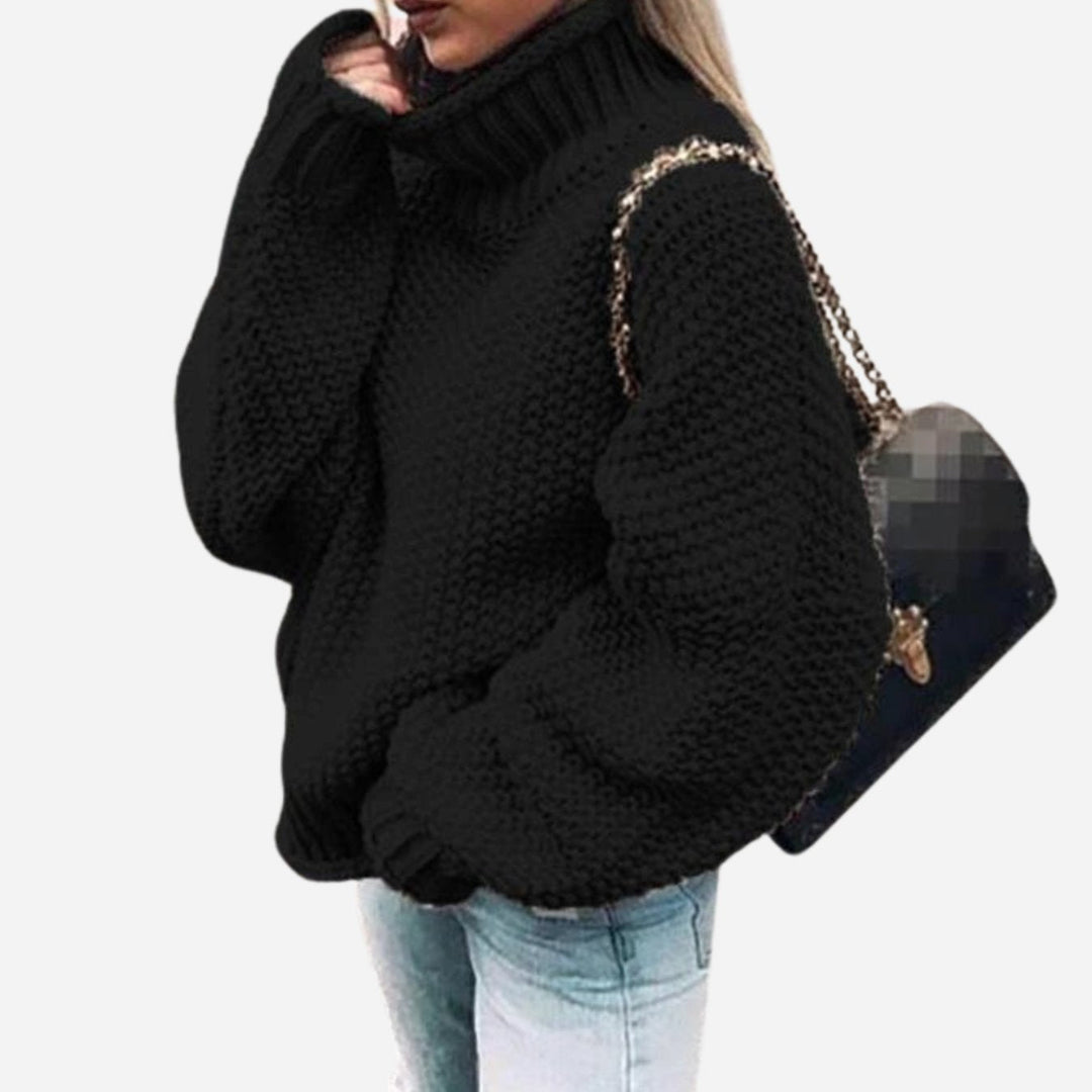 Georgina | Oversized Chunky Turtleneck Knit Sweater