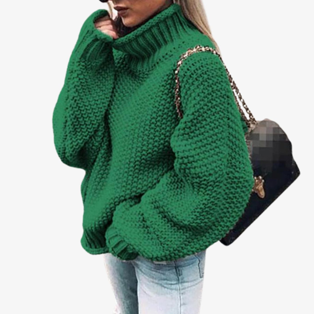 Georgina | Oversized Chunky Turtleneck Knit Sweater