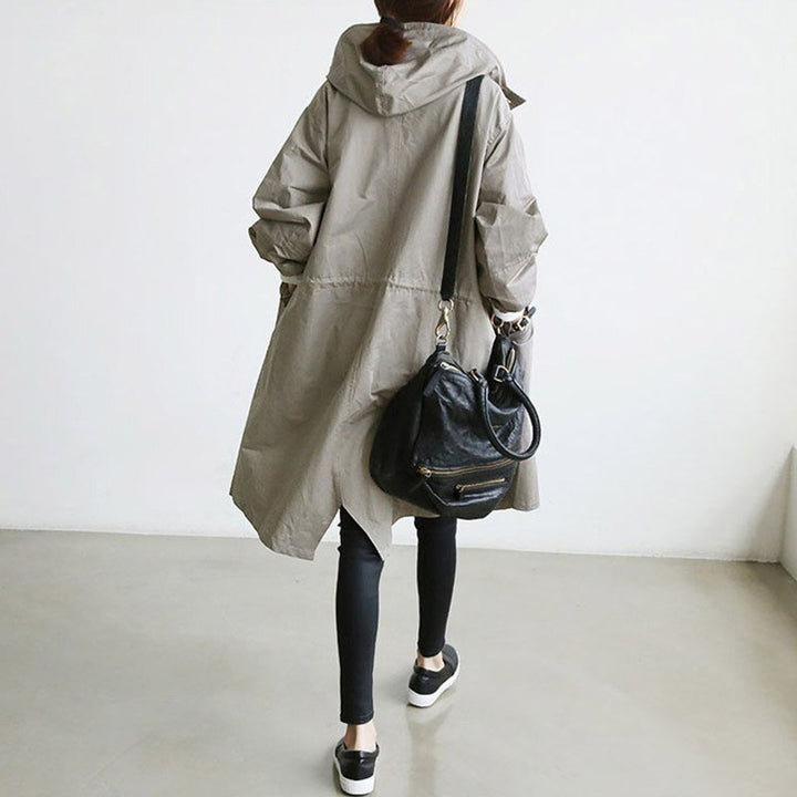 Rhiannon | Oversized Water-Resistant Button-Front Trench Coat