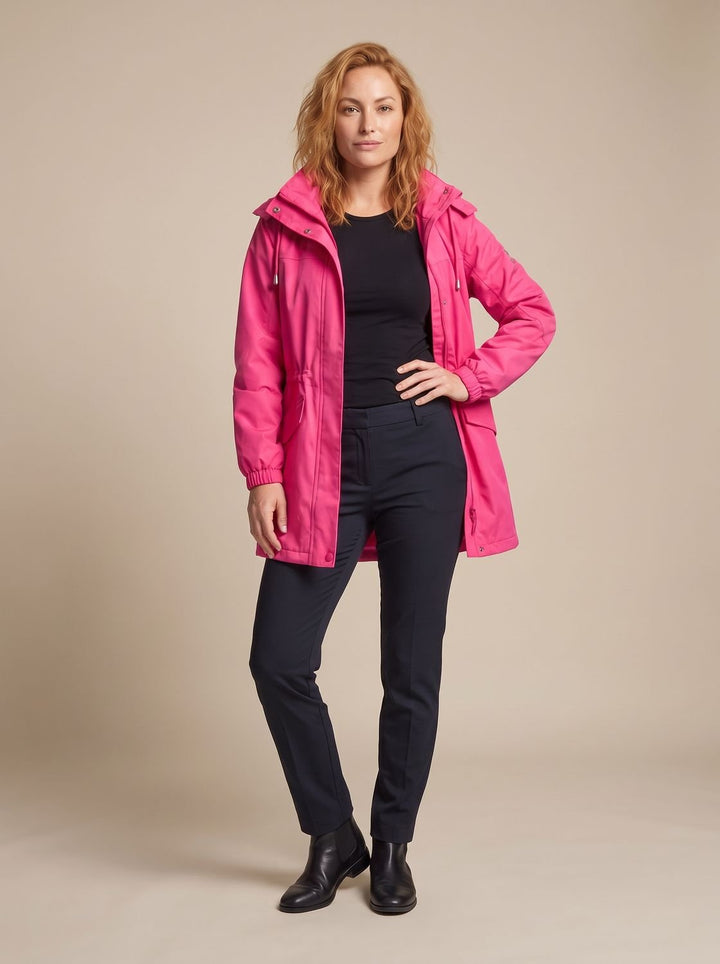 Skye | Water-Resistant Hooded Drawstring Parka Coat