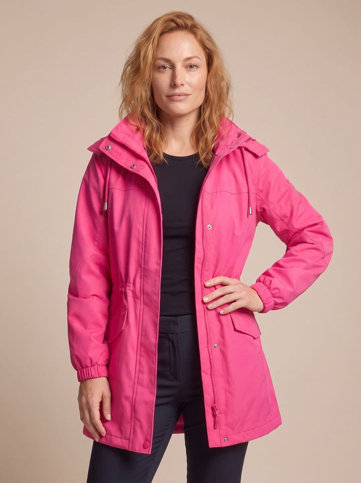 Skye | Water-Resistant Hooded Drawstring Parka Coat