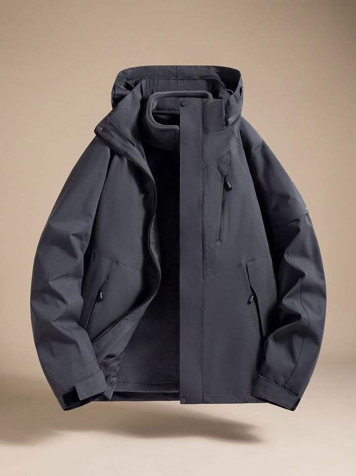 Kristen | Waterproof Fleece-Lined Winter Jacket with Detachable Hood