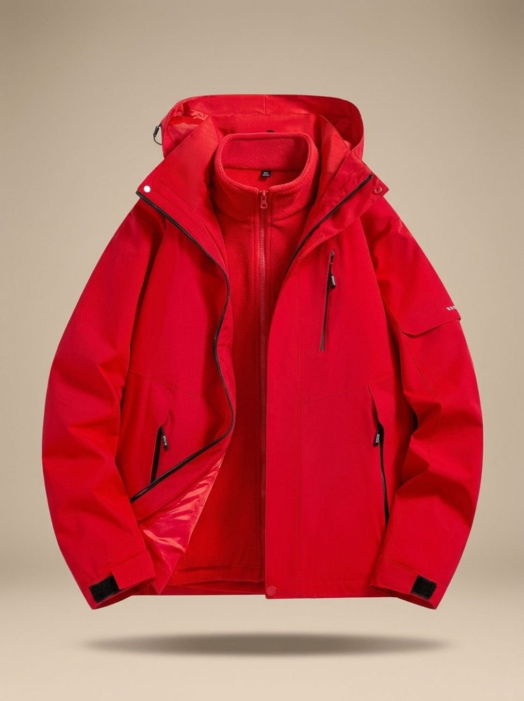 Kristen | Waterproof Fleece-Lined Winter Jacket with Detachable Hood