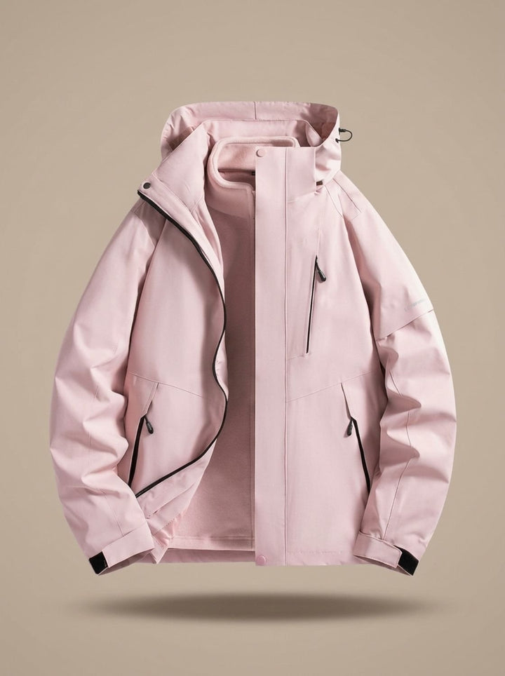 Kristen | Waterproof Fleece-Lined Winter Jacket with Detachable Hood