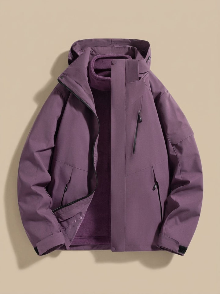 Kristen | Waterproof Fleece-Lined Winter Jacket with Detachable Hood