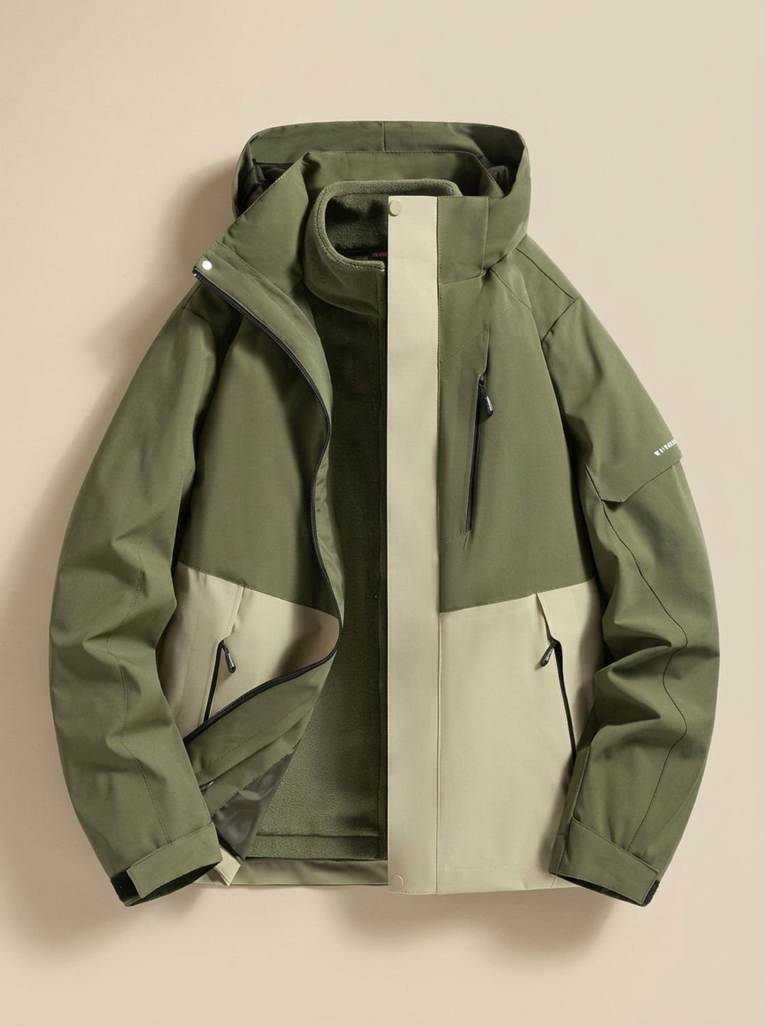 Kristen | Waterproof Fleece-Lined Winter Jacket with Detachable Hood