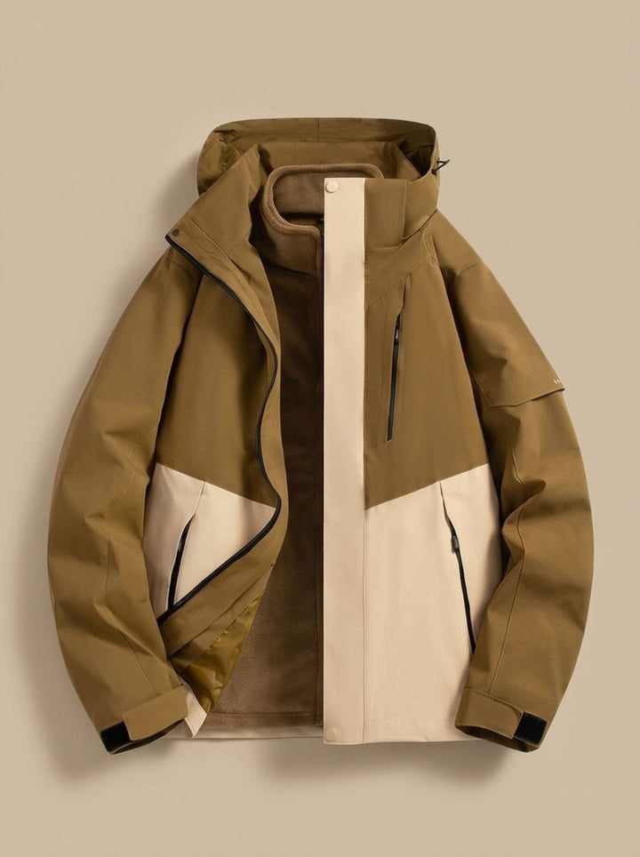 Kristen | Waterproof Fleece-Lined Winter Jacket with Detachable Hood