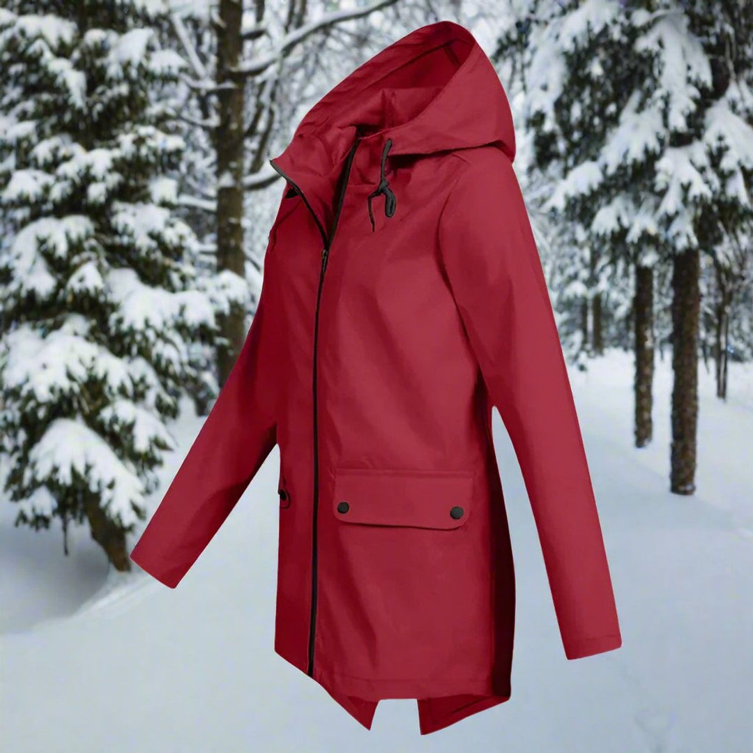 Brynne | Waterproof Longline Hooded Rain Jacket