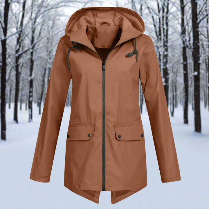Brynne | Waterproof Longline Hooded Rain Jacket