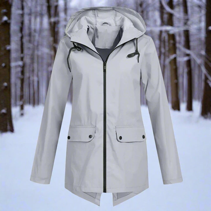 Brynne | Waterproof Longline Hooded Rain Jacket