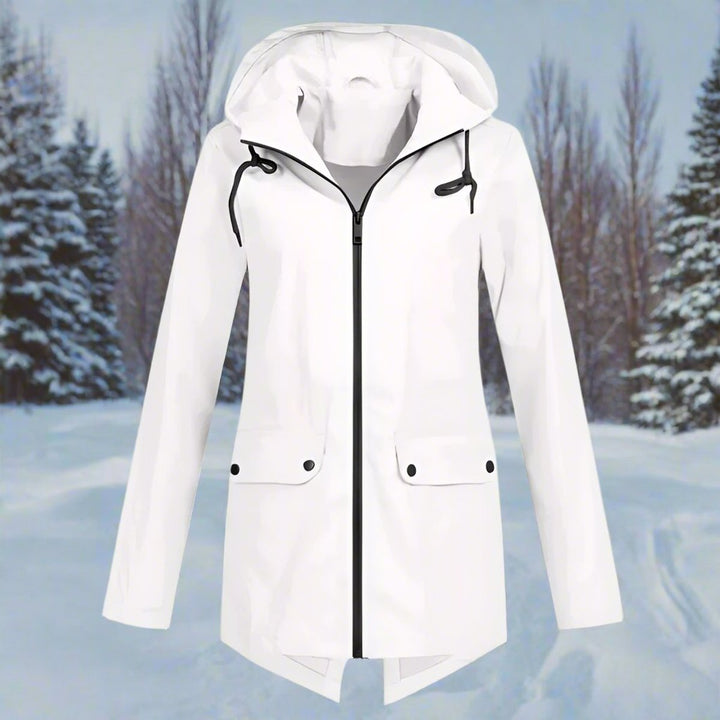 Brynne | Waterproof Longline Hooded Rain Jacket