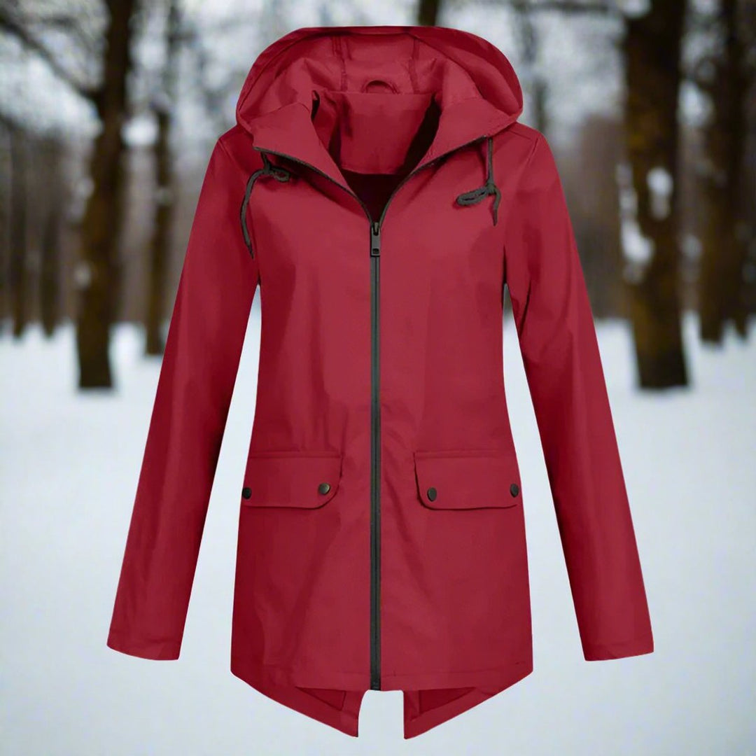 Brynne | Waterproof Longline Hooded Rain Jacket