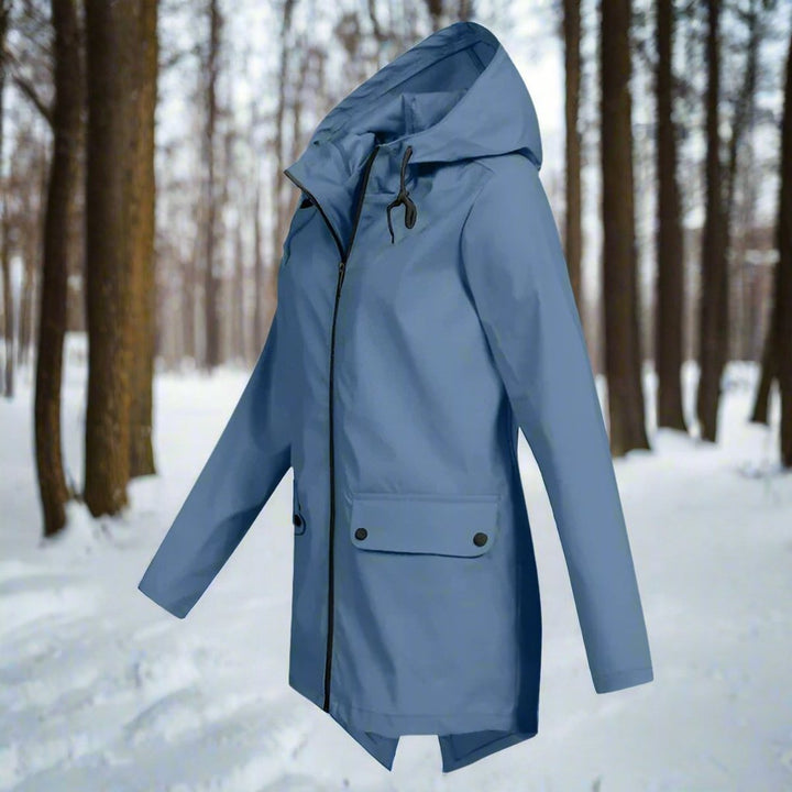 Brynne | Waterproof Longline Hooded Rain Jacket