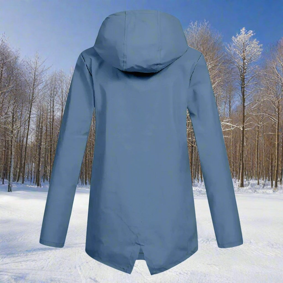 Brynne | Waterproof Longline Hooded Rain Jacket