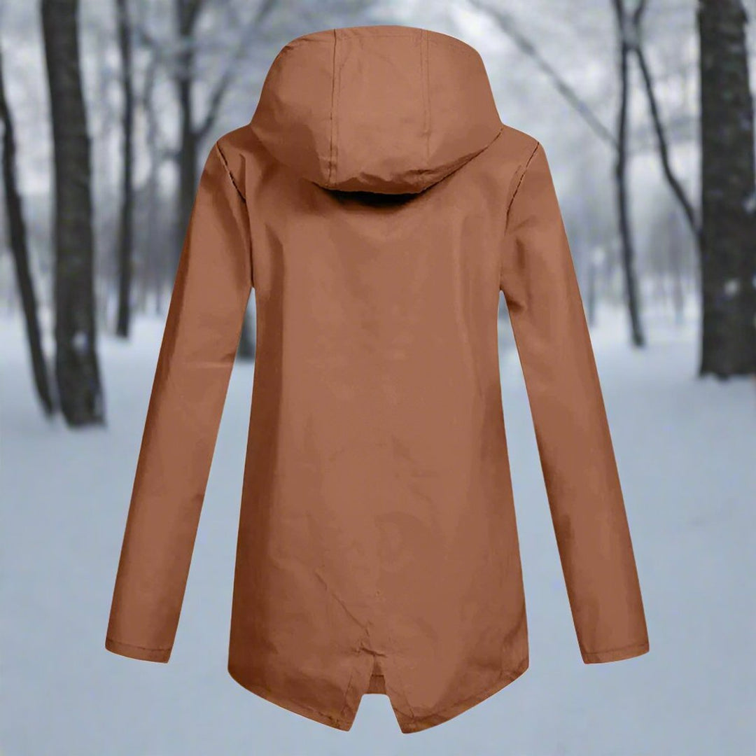 Brynne | Waterproof Longline Hooded Rain Jacket