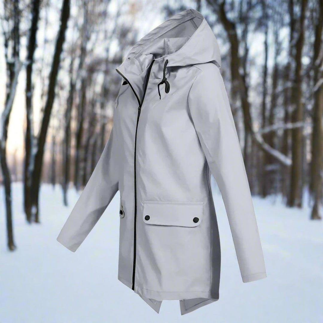 Brynne | Waterproof Longline Hooded Rain Jacket