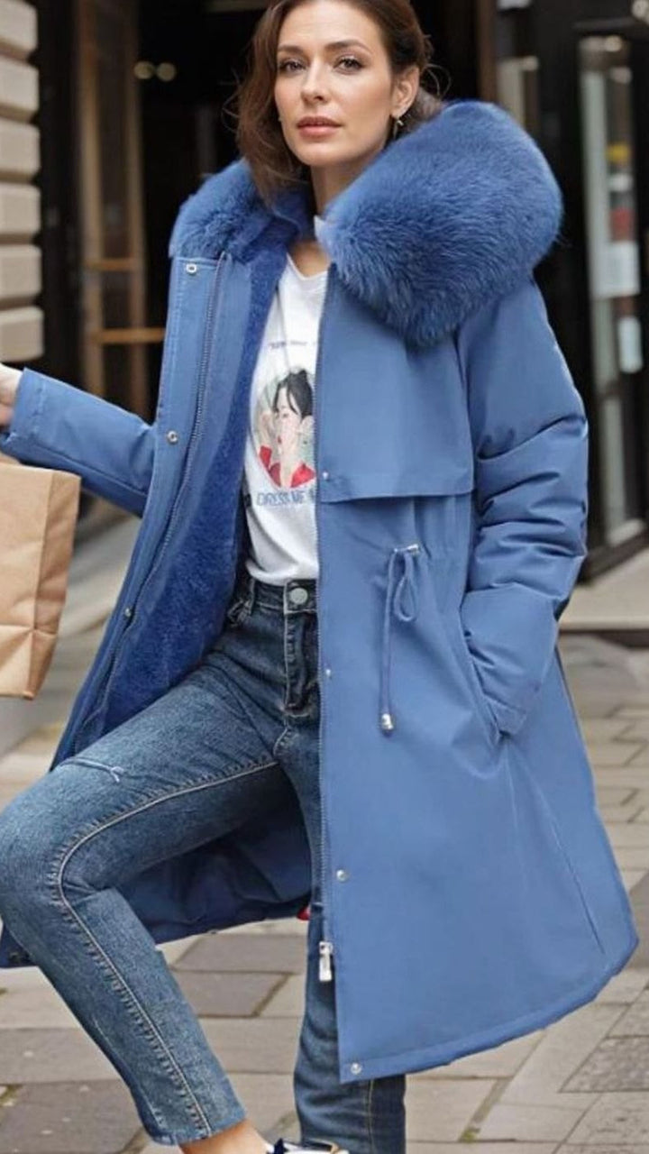 Joelle | Waterproof Hooded Winter Parka with Faux-Fur Trim