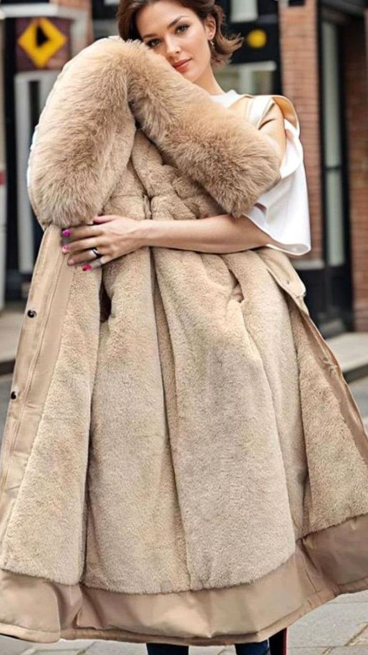 Joelle | Waterproof Hooded Winter Parka with Faux-Fur Trim