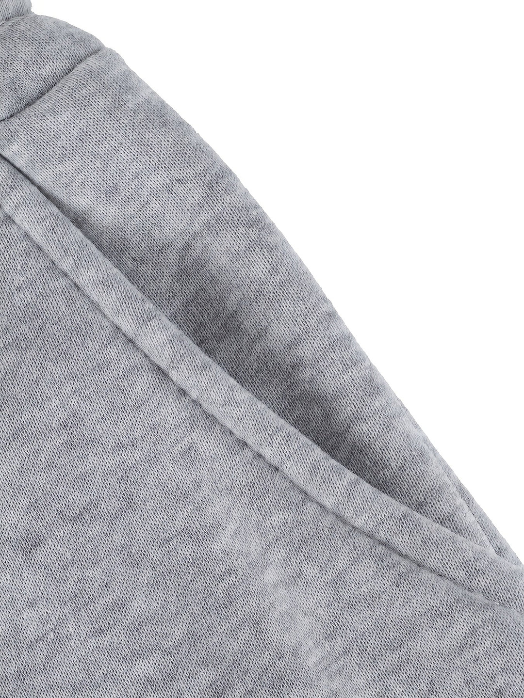 Birdie | Light Gray Wide-Leg Cargo Sweatpants with Drawstring