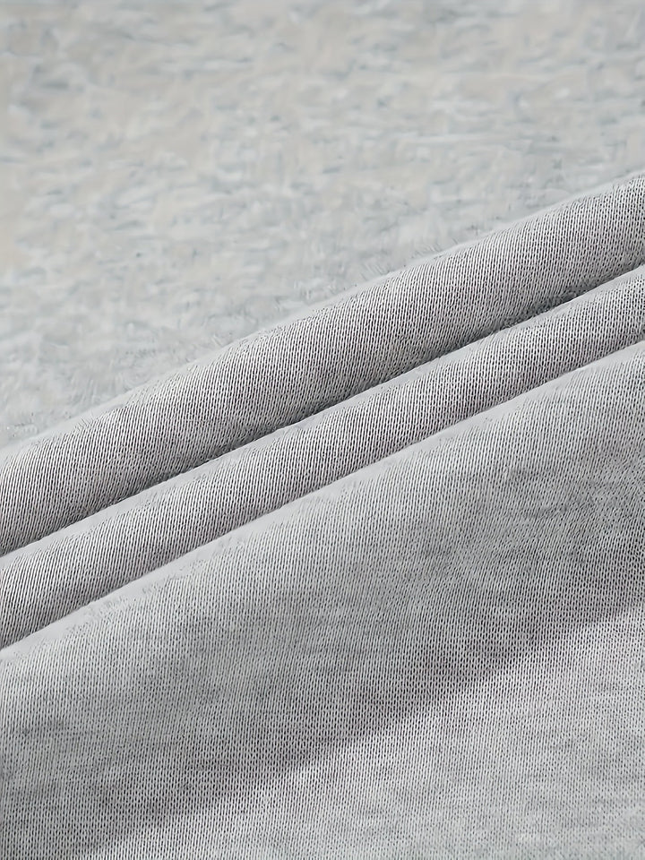 Birdie | Light Gray Wide-Leg Cargo Sweatpants with Drawstring