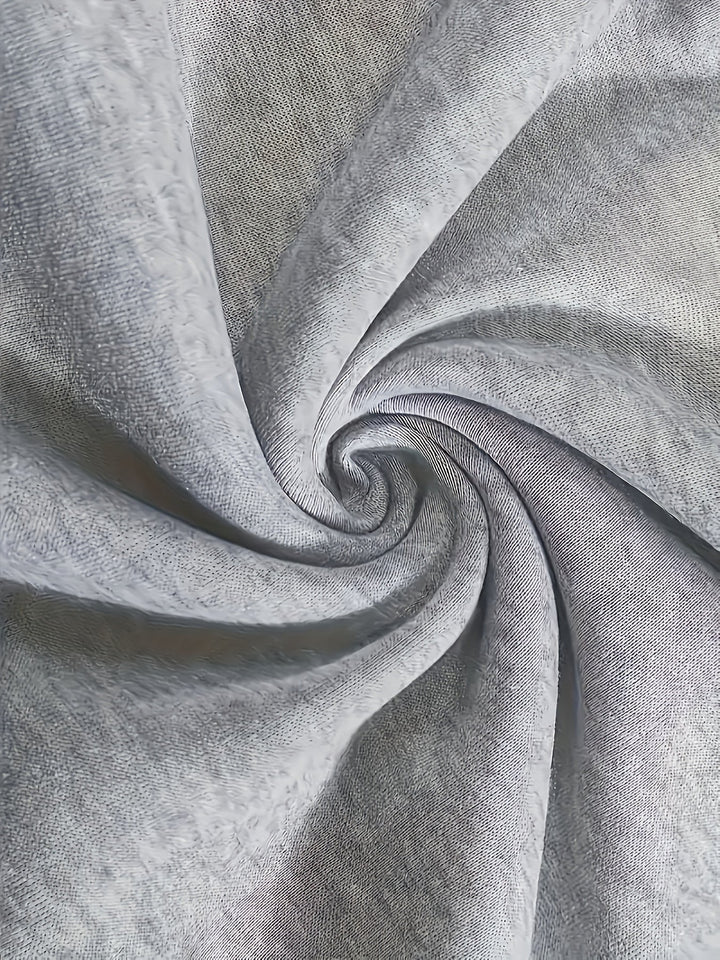 Birdie | Light Gray Wide-Leg Cargo Sweatpants with Drawstring